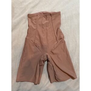 Jones New York Signature High Waisted Shapewear Shorts Mauve Firm Control Medium